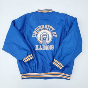 VTG Steve & Barry's Chief Illiniwek Illini University Illinois Jacket Bomber XL